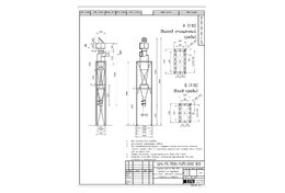 Чертеж циклона ЦН-11-700-1УП со взрывным клапаном, сдвоенным затвором мигалкой и опорами