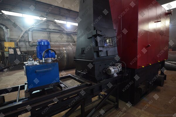 Плунжерный питатель котла на щепе 700 кВт